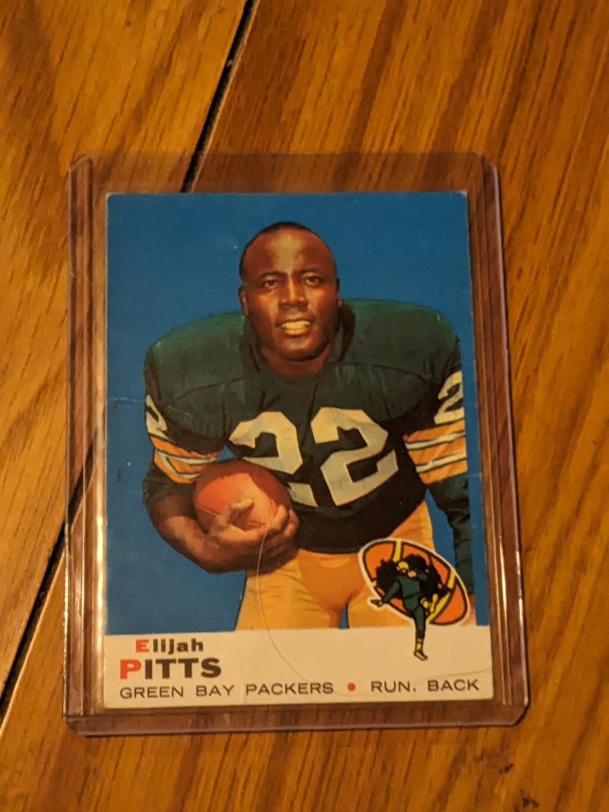 1969 Topps #102 Elijah Pitts Green Bay Packers Vintage