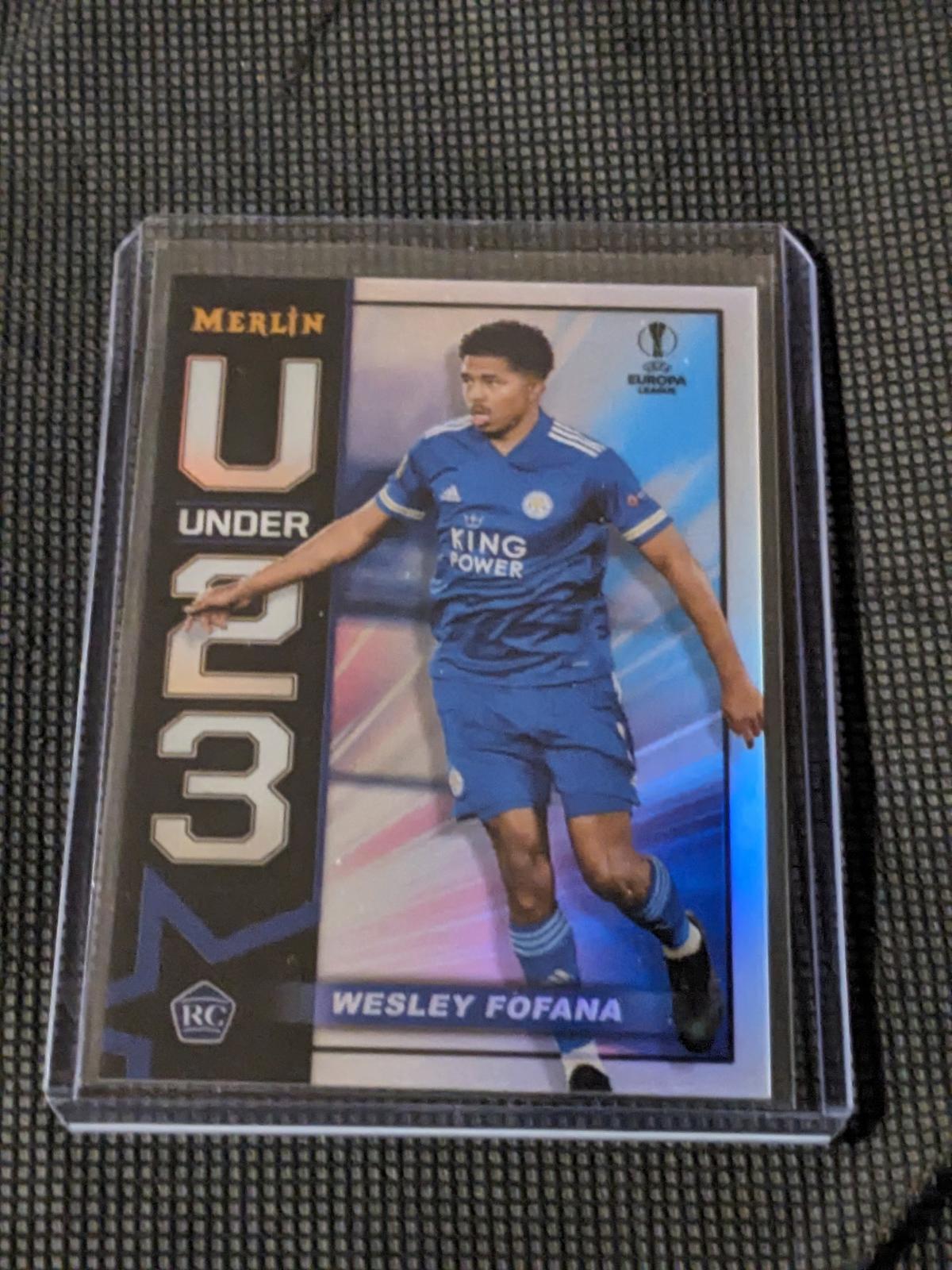 2021 Topps Chrome Merlin Wesley Fofana Under 23 #U23-WF Leicester City Holo Refractor