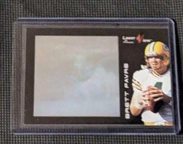 1996 Pinnacle Laser View Brett Favre 7 3-d/holo view