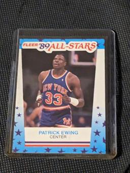 Patrick Ewing 1989 Fleer All-Stars Insert Card #7