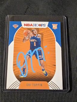 Obi Toppin RC autographed card w/coa