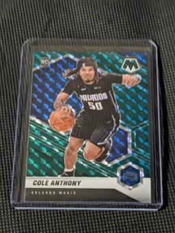 2020-21 Panini Mosaic Green Mosaic Prizm Cole Anthony BASE RC #207 Magic Rookie