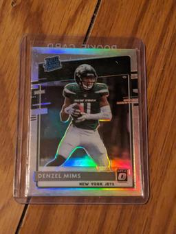 Denzel Mims 2020 Donruss silver prizm insert Rated Rookie