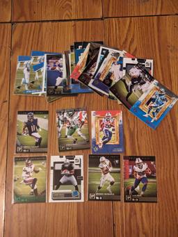 x36 card nfl lot with foil SP cards, michael pittman Rated Rookies,rc's, etc See pictures