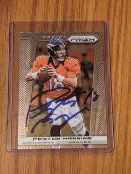 Peyton Manning autographed card w/coa