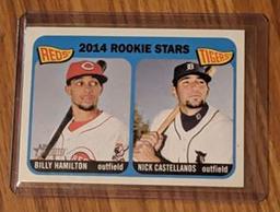 2014 Topps Heritage Nick Castellanos / Billy Hamilton #243 Rookie Card (RC)