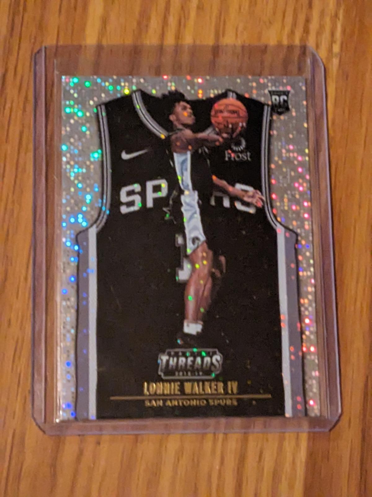 2018 Panini Threads Lonnie Walker IV RC #169 San Antonio Spurs