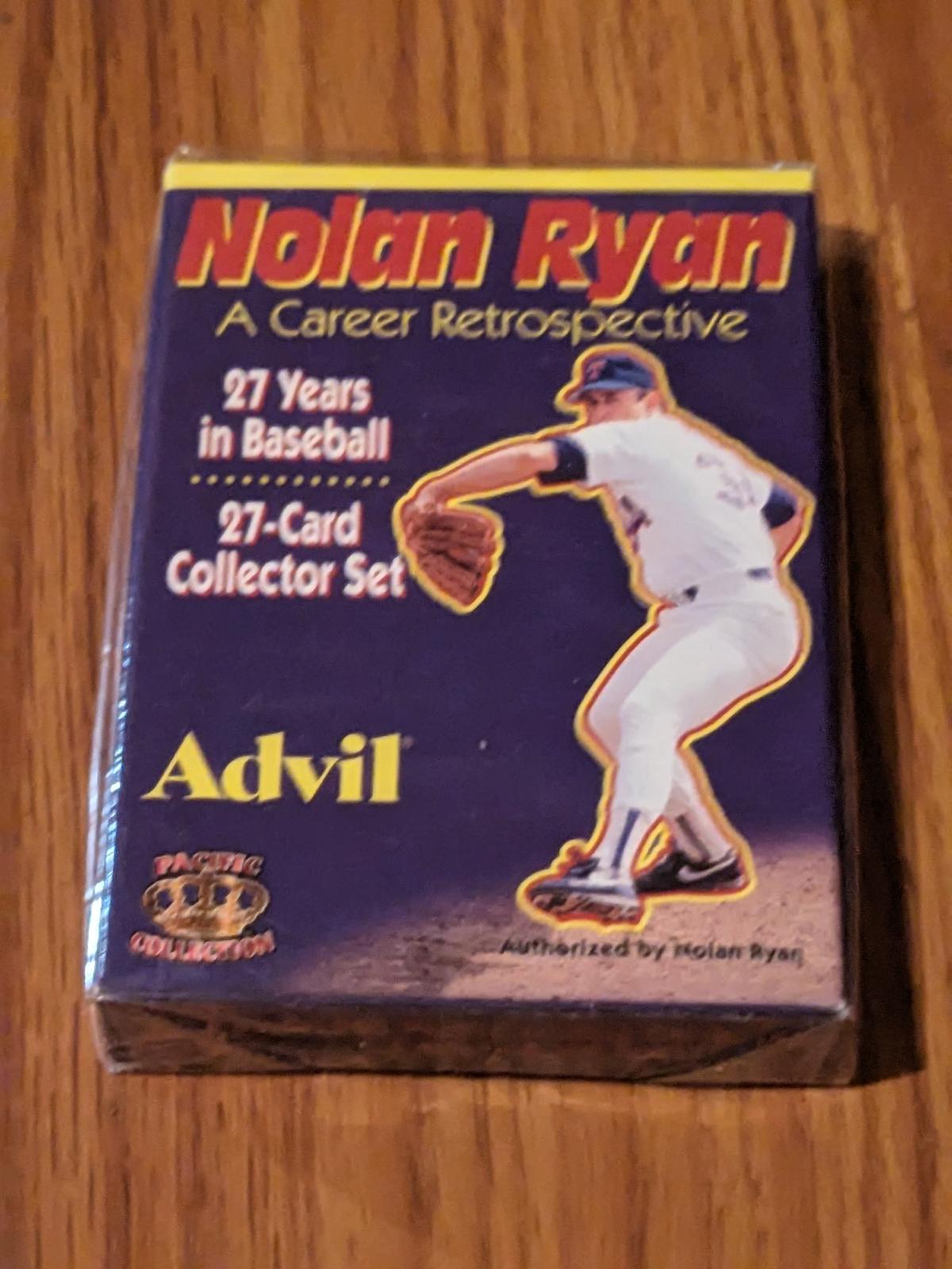 1996 Nolan Ryan sealed 27 card retrospective collector set
