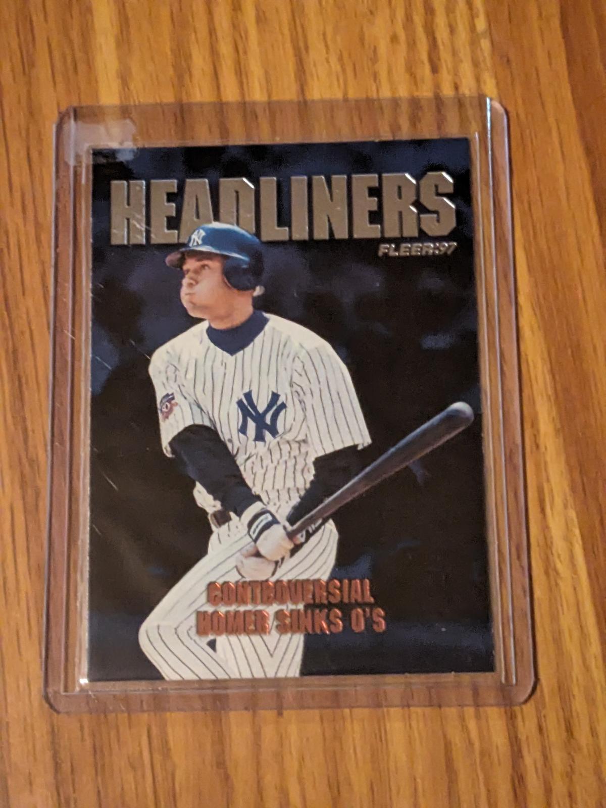 Derek Jeter 1997 Fleer "Headliners" #8 of 20