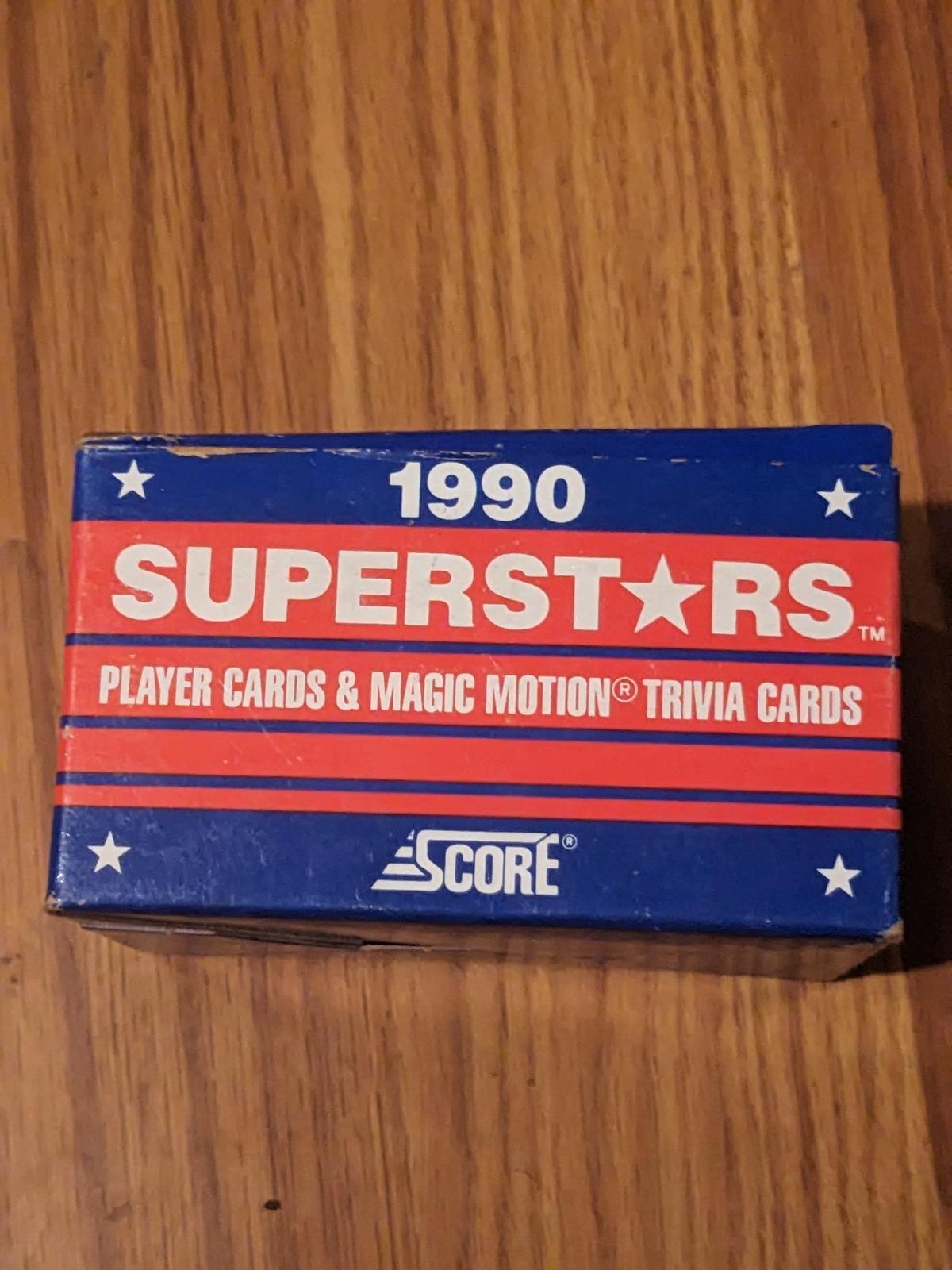 1990 Superstars score 100 player cards plus 6 trivia MLB Vintage