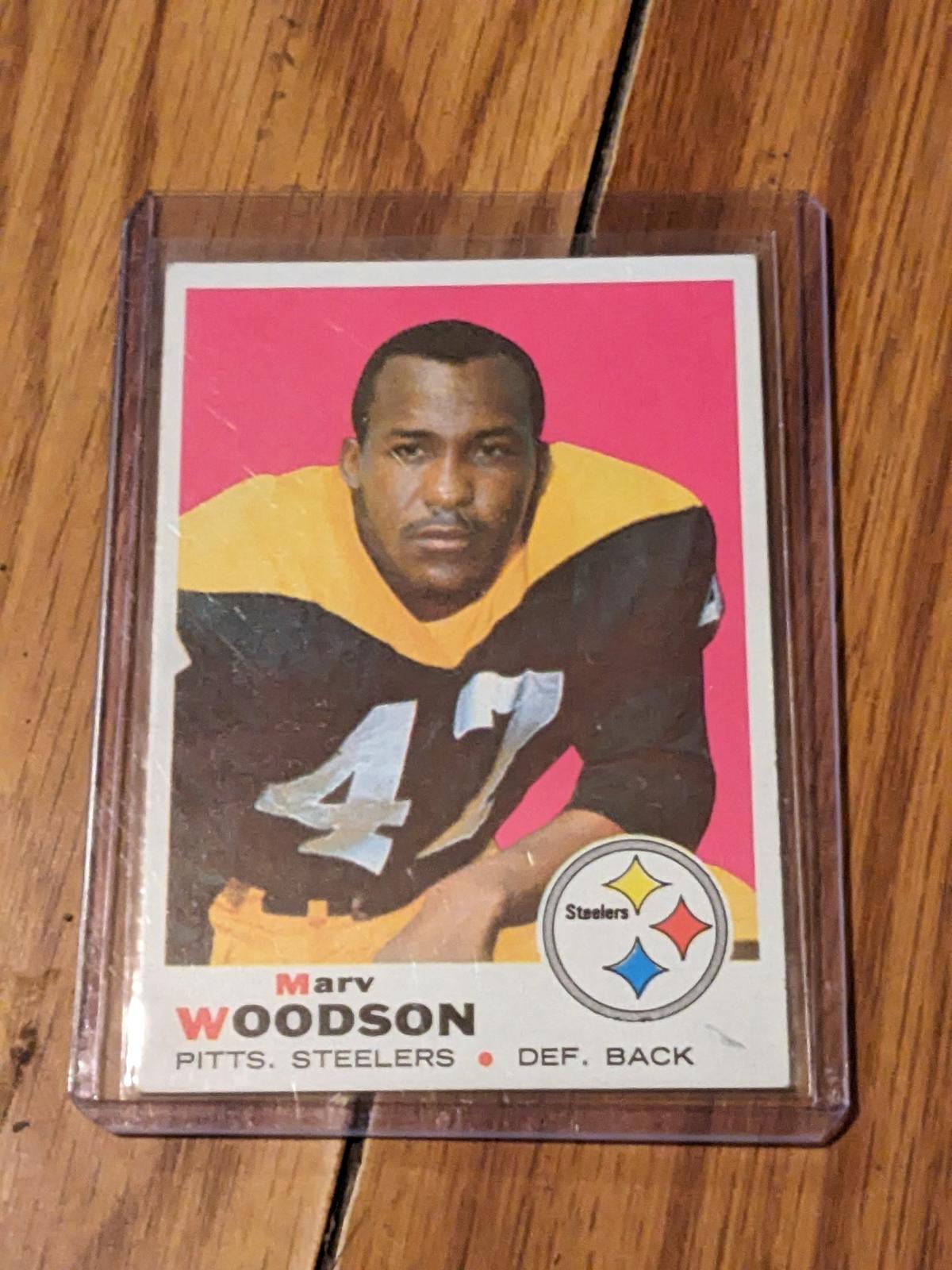 1969 Topps #155 Marv Woodson Football Pittsburgh Steelers