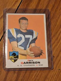 1969 Vintage Topps Football #233 Gary Garrison Football San Diego Chargers