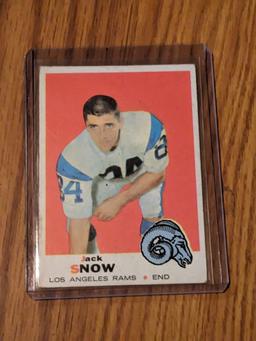 1969 Topps Football #256 Jack Snow Rams Notre Dame