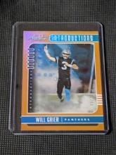 69/75 SP 2019 Panini Absolute Football Orange Introductions Rookie #20 Will GRIER