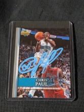 Chris Paul autographed card w/coa