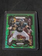 2023 Panini Prizm - Neon Green Pulsar Prizm #245 Jason Kelce