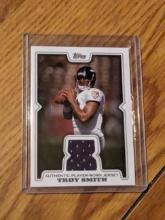 Troy Smith Patch 2008 Topps worn jersey #r-tsm insert