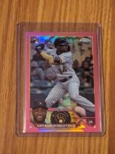 2023 Topps Chrome Update Andruw Monasterio USC177 Rookie Pink Milwaukee Brewers