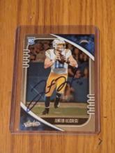 Justin Herbert autographed card w/coa