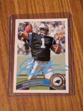 Cam Newton autographed card w/coa