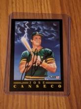 Jose Canseco autographed card w/coa