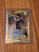 2022 Elite Extra Edition Status Gold Signatures Die-Cut 30/99 SP Jacob Reimer Auto