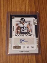 2021 Panini Contenders Elijah Molden Rookie Ticket Auto Tennessee Titans RC #194