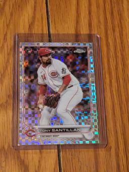 TONY SANTILLAN RC XFractor Refractor 2022 Topps Chrome #193 Reds Rookie