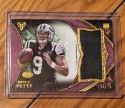 48/75 SP 2015 Topps Triple Threads Jumbo Relics Bryce Petty #TTRJR-BPE Rookie RC