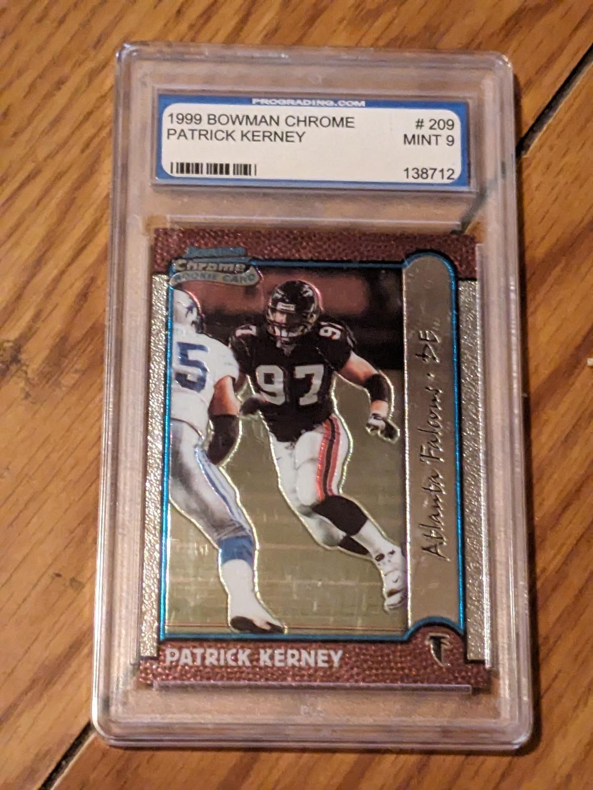 Patrick Kerney 1999 Bowman Chrome mint 9 graded #209