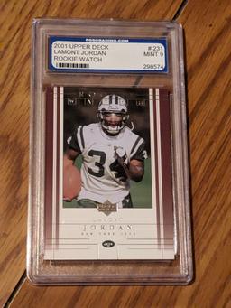 Lamont Jordan 2001 Upper Deck RC watch MINT 9 graded