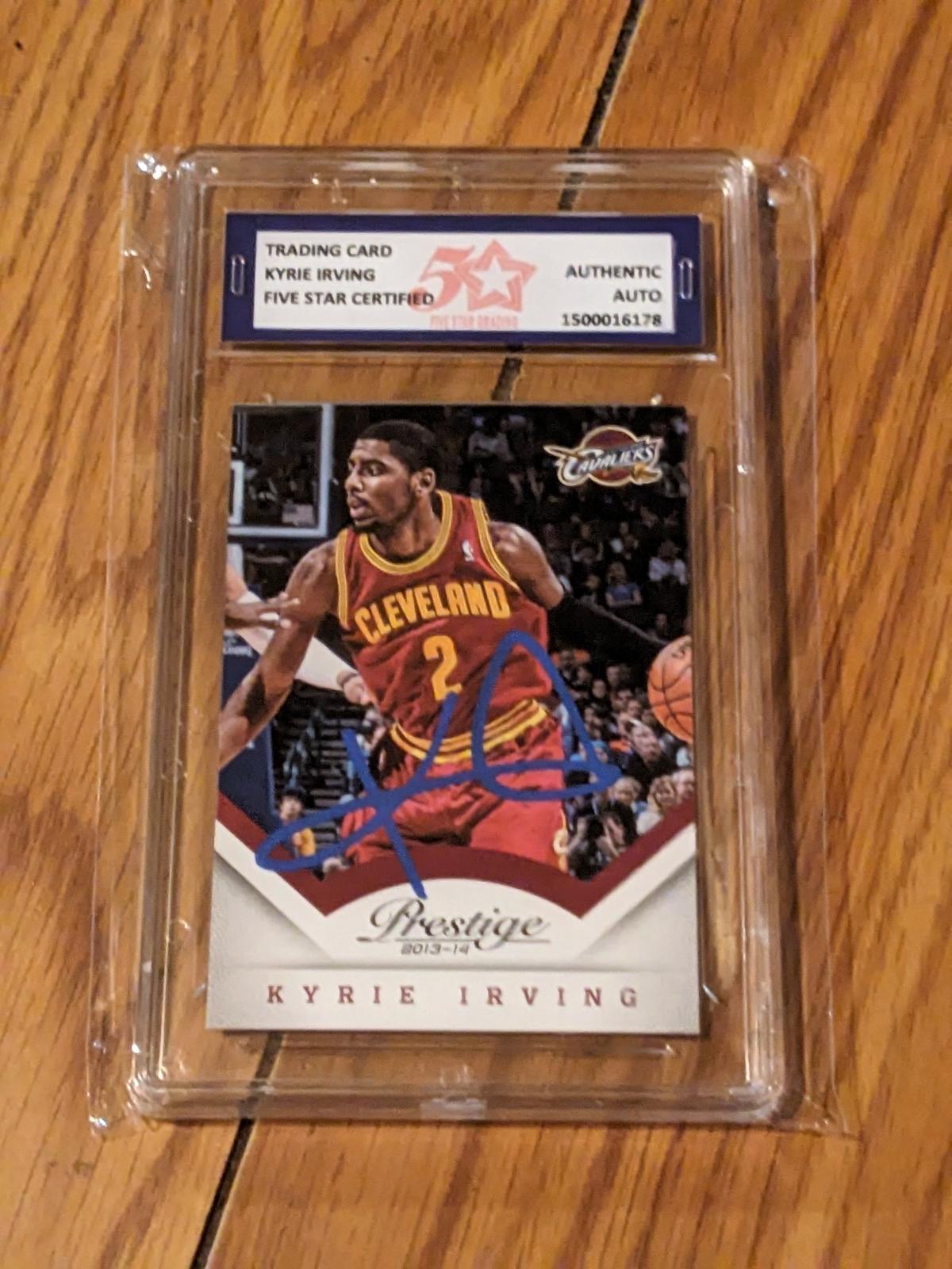 Kyrie Irving 2013 Prestige auto Authenticated by Fivestar Grading