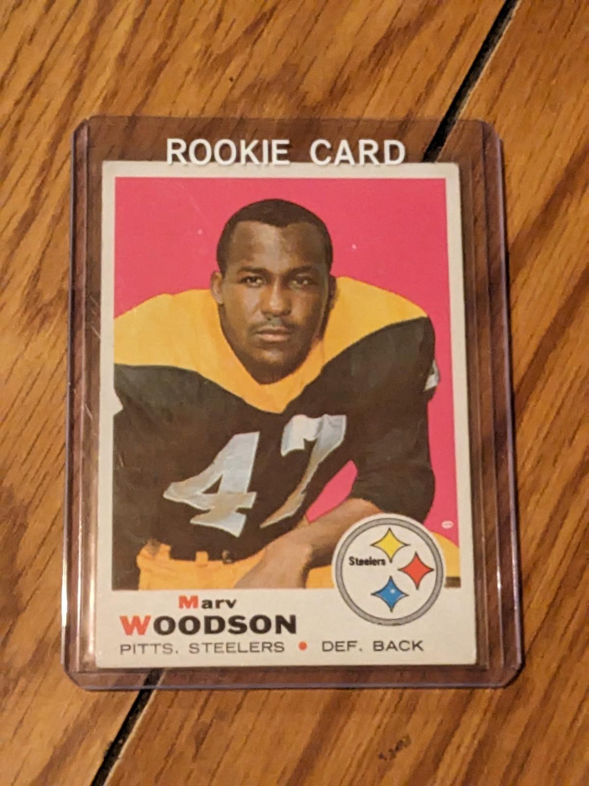 MARV WOODSON 1969 TOPPS Vintage Card #155 PITTBURGH STEELERS