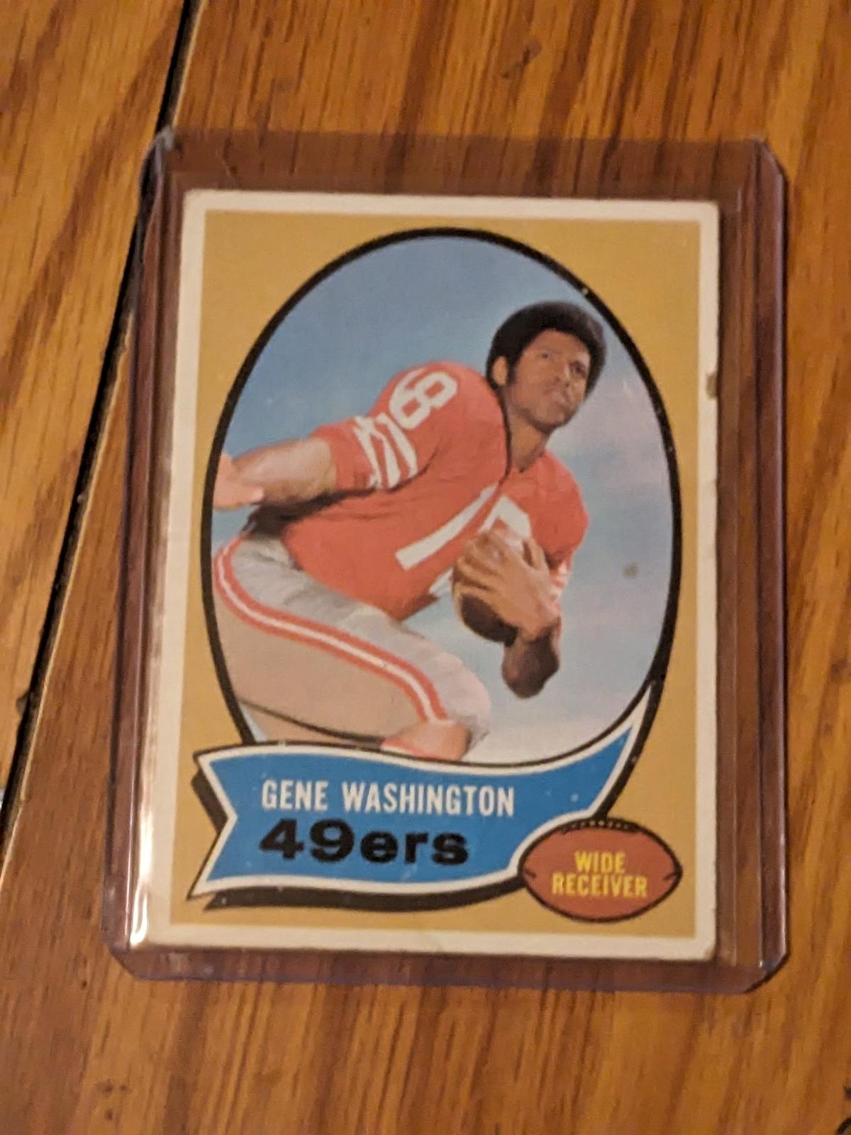 1970 Gene Washington # 81 Rookie RC San Francisco 49ers Topps Football Card