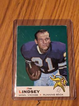 1969 Topps #13 Jim Lindsey Minnesota Vikings Vintage