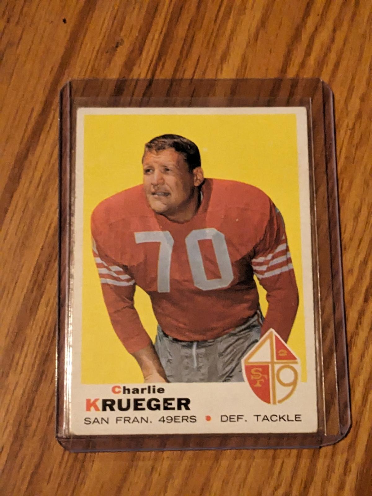 CHARLIE KRUEGER 1969 Vintage Topps card #260 SAN FRANCISCO 49ERS