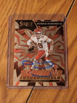 Patrick Mahomes II autographed card w/coa