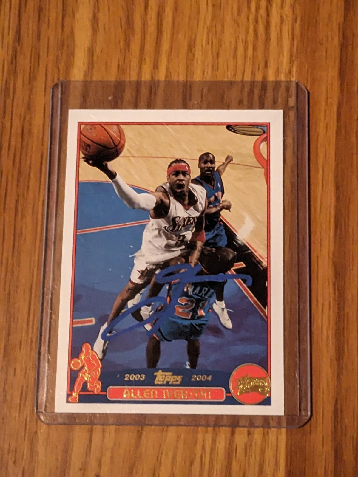 Allen Iverson autographed card w/coa