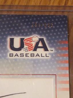 191/595 SP 2005 Upper Deck USA Baseball Team Signatures Ink Trevor Crowe Auto