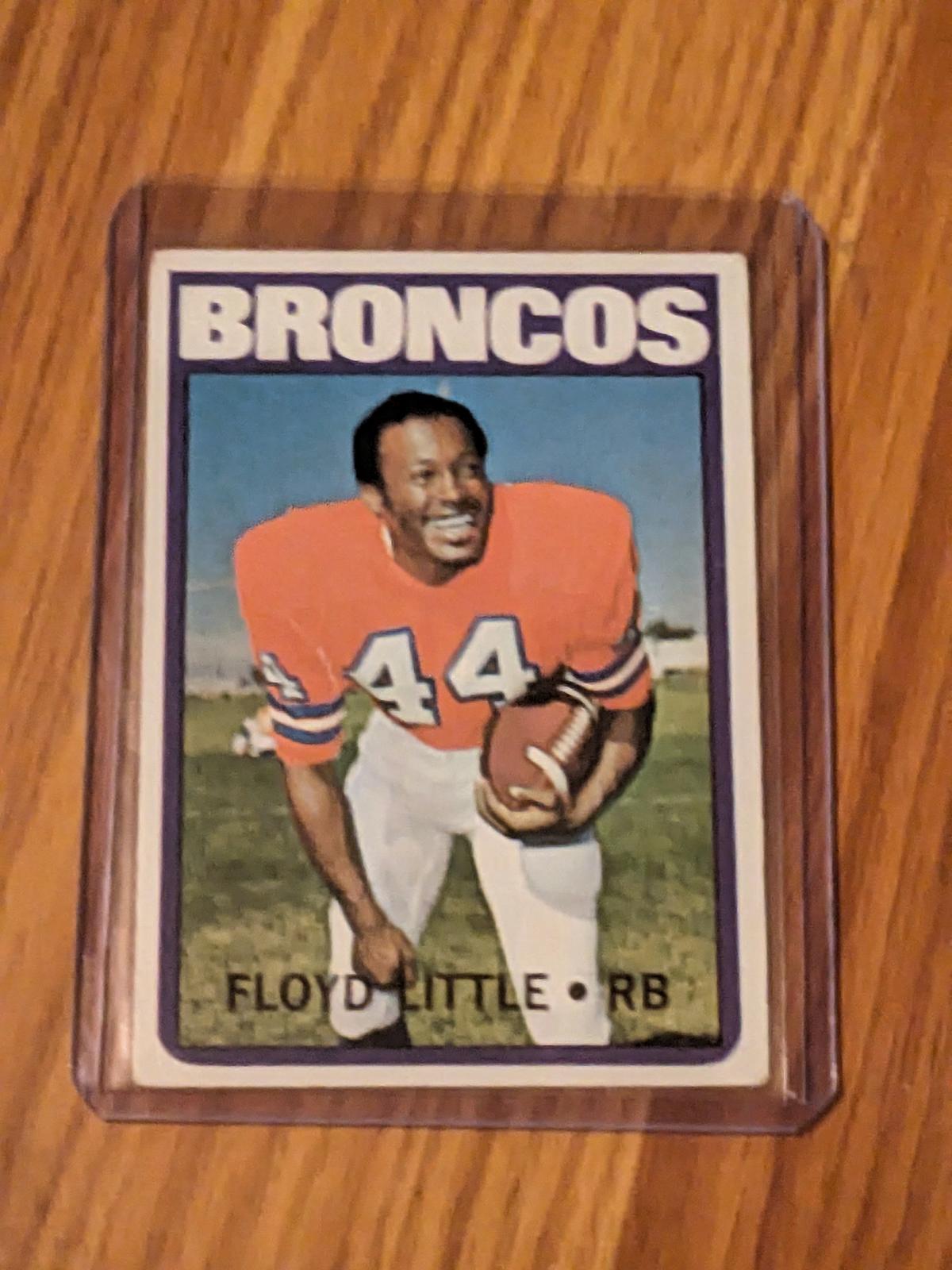 FLOYD LITTLE 1972 Football Card Topps #50 Vintage DENVER BRONCOS HOF