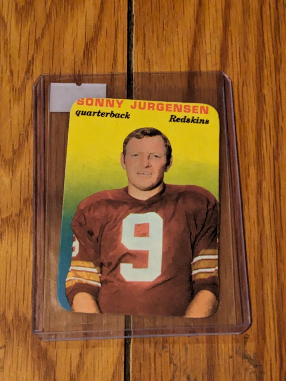 Sonny Jurgenson 1970 Topps Glossy Football#20 hofer