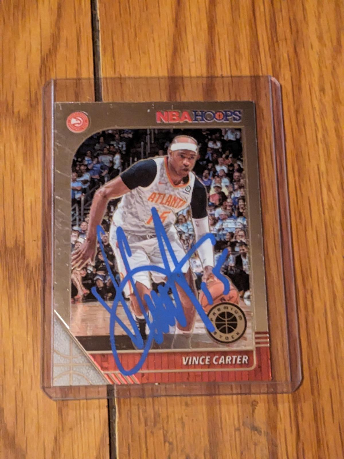 Vince Carter autographed card w/coa