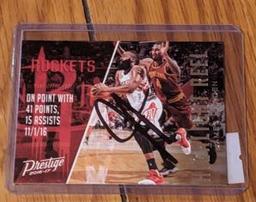 James Harden autographed card w/coa