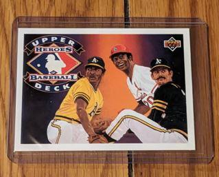 1992 Upper Deck Heroes of Baseball #H8 - Lou Brock - Cardinals HOFer