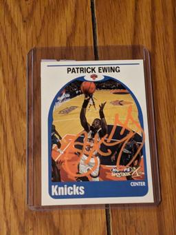 Patrick Ewing autographed card w/coa