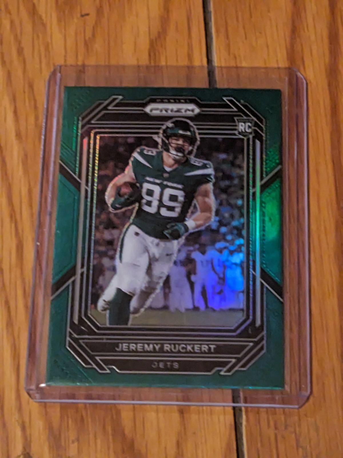 2022 Panini Prizm Jeremy Ruckert Green prizm RC/Rookie