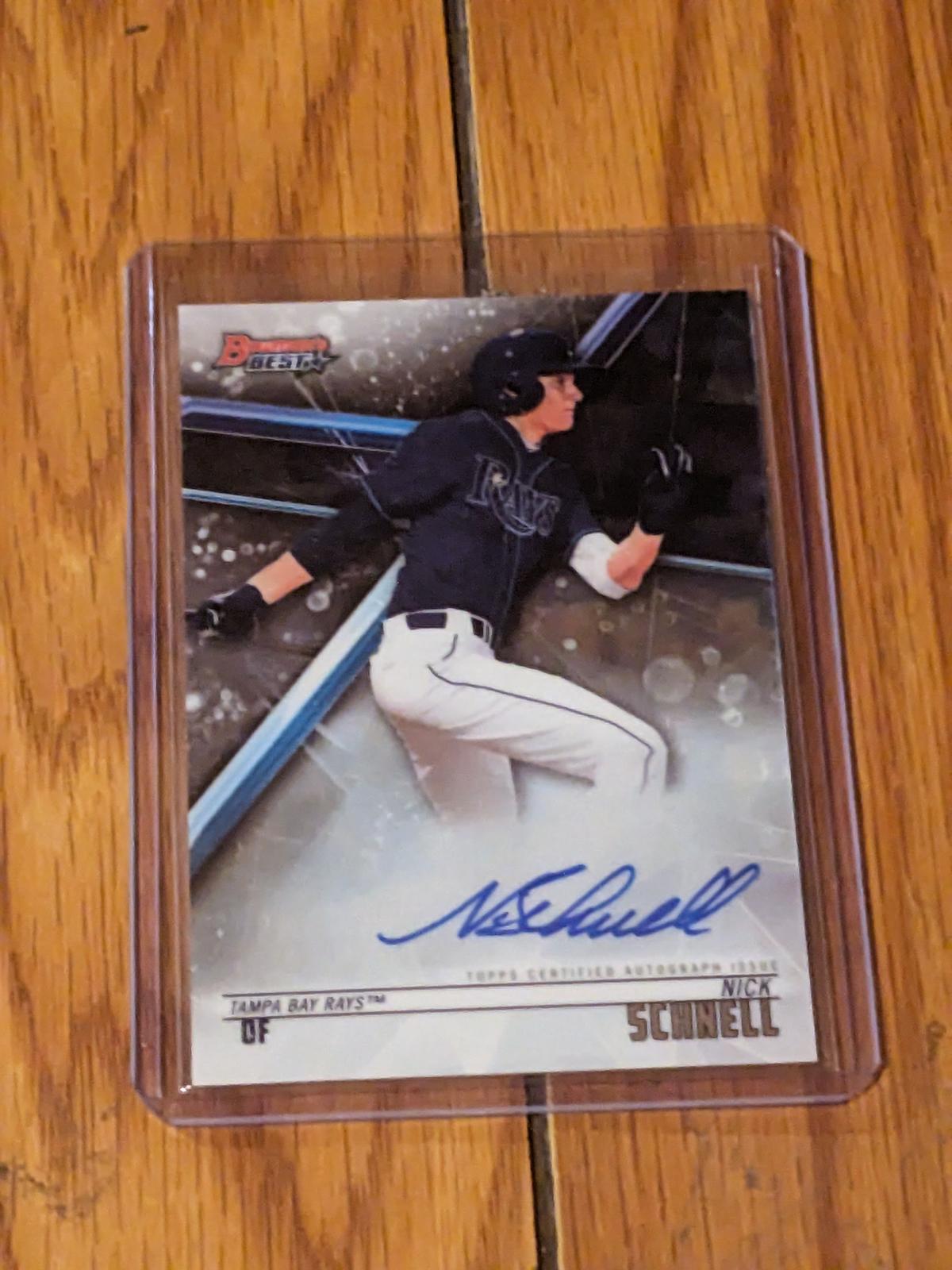 Bowman's Best 2018 Best of 18 Autograph Auto Nick Schnell