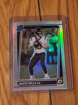 Davis Mills 2021 Donruss Rated Rookie silver prizm