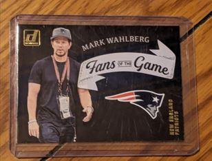 2022 Panini Donruss Mark Wahlberg Fans Of The Game SSP #FG-MW Patriots
