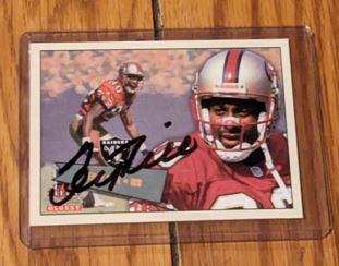 Jerry Rice autographed card w/coa